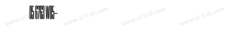 耳今楷05 6763 W05字体转换
